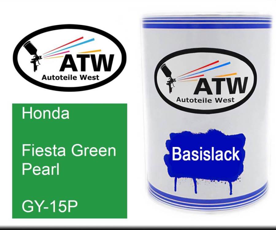 Honda, Fiesta Green Pearl, GY-15P: 500ml Lackdose, von ATW Autoteile West.